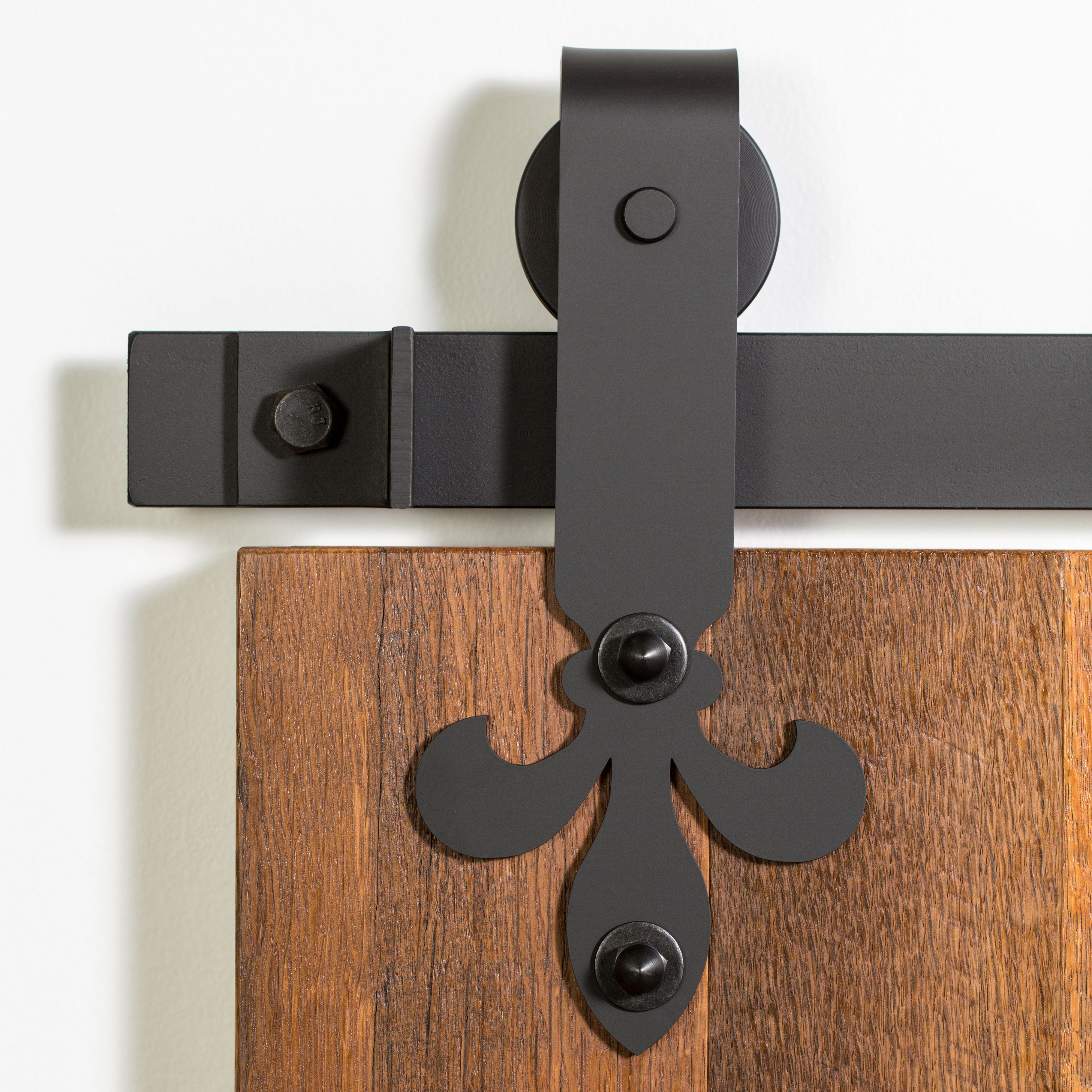Leatherneck Fleur-de-Lis Barn Door Hardware - American Made