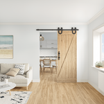 Horseshoe-Single-Barn-Door-Hardware-Kit-Front-View