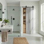 Front Mount Single Bifold Barn Door Hardware Kit