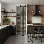 Top Mount Single Bifold Barn Door Hardware Kit